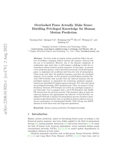 Overlooked Poses Actually Make Sense: Distilling Privileged Knowledge
  for Human Motion Prediction