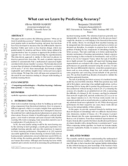 What can we Learn by Predicting Accuracy?