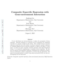 Composite Expectile Regression with Gene-environment Interaction