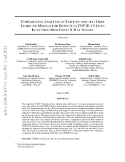 Comparative Analysis of State-of-the-Art Deep Learning Models for
  Detecting COVID-19 Lung Infection from Chest X-Ray Images