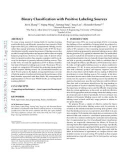 Binary Classification with Positive Labeling Sources