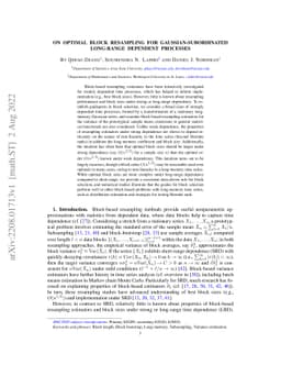 On optimal block resampling for Gaussian-subordinated long-range
  dependent processes