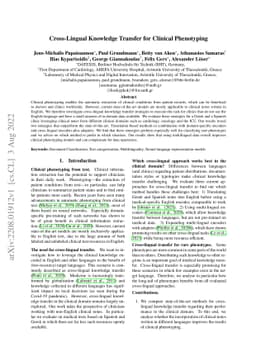 Cross-Lingual Knowledge Transfer for Clinical Phenotyping