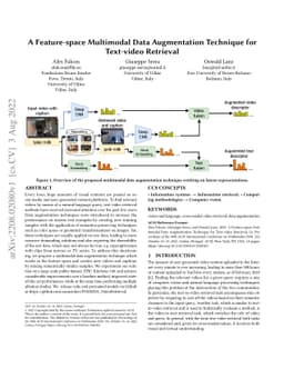 A Feature-space Multimodal Data Augmentation Technique for Text-video
  Retrieval