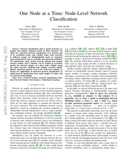 One Node at a Time: Node-Level Network Classification