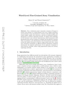 Word-Level Fine-Grained Story Visualization