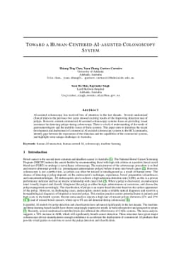 Toward a Human-Centered AI-assisted Colonoscopy System