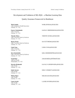 Development and Validation of ML-DQA -- a Machine Learning Data Quality
  Assurance Framework for Healthcare