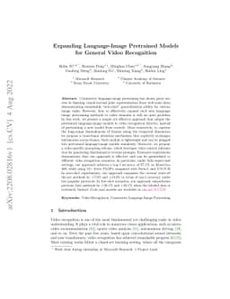 Expanding Language-Image Pretrained Models for General Video Recognition