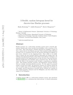 A flexible, random histogram kernel for discrete-time Hawkes processes