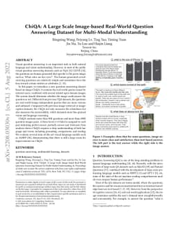 ChiQA: A Large Scale Image-based Real-World Question Answering Dataset
  for Multi-Modal Understanding