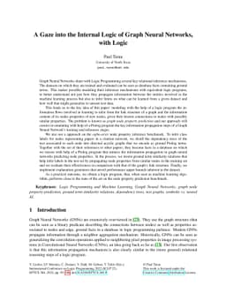 A Gaze into the Internal Logic of Graph Neural Networks, with Logic