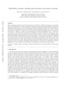 Multi-fidelity surrogate modeling using long short-term memory networks