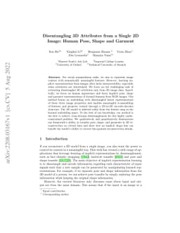 Disentangling 3D Attributes from a Single 2D Image: Human Pose, Shape
  and Garment
