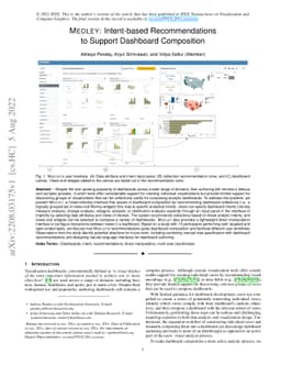 MEDLEY: Intent-based Recommendations to Support Dashboard Composition