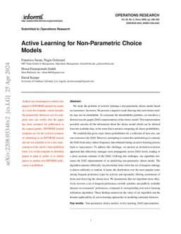 Active Learning for Non-Parametric Choice Models