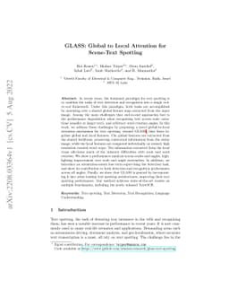 GLASS: Global to Local Attention for Scene-Text Spotting