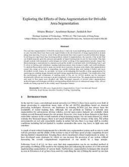 Exploring the Effects of Data Augmentation for Drivable Area
  Segmentation