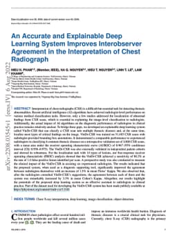 An Accurate and Explainable Deep Learning System Improves Interobserver
  Agreement in the Interpretation of Chest Radiograph
