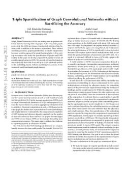 Triple Sparsification of Graph Convolutional Networks without
  Sacrificing the Accuracy