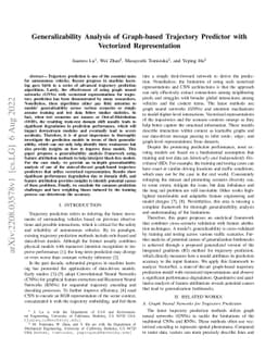 Generalizability Analysis of Graph-based Trajectory Predictor with
  Vectorized Representation