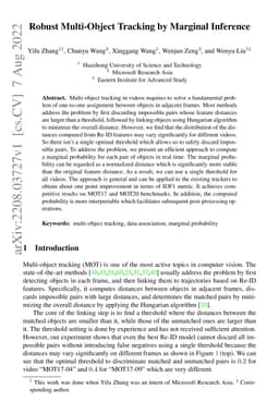 Robust Multi-Object Tracking by Marginal Inference