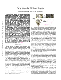 Aerial Monocular 3D Object Detection