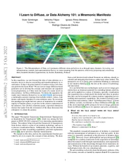 I Learn to Diffuse, or Data Alchemy 101: a Mnemonic Manifesto
