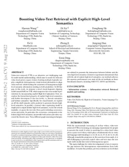 Boosting Video-Text Retrieval with Explicit High-Level Semantics