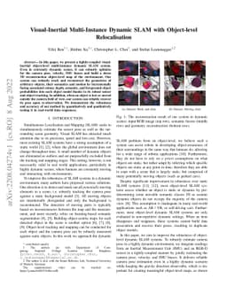 Visual-Inertial Multi-Instance Dynamic SLAM with Object-level
  Relocalisation