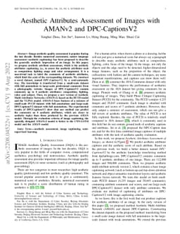 Aesthetic Attributes Assessment of Images with AMANv2 and DPC-CaptionsV2