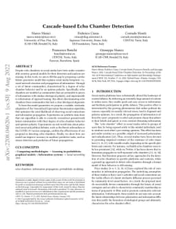 Cascade-based Echo Chamber Detection