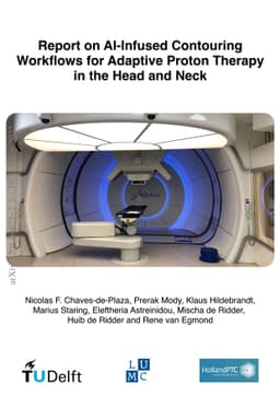 Report on AI-Infused Contouring Workflows for Adaptive Proton Therapy in
  the Head and Neck