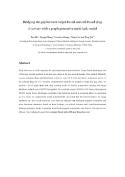 Bridging the gap between target-based and cell-based drug discovery with
  a graph generative multi-task model