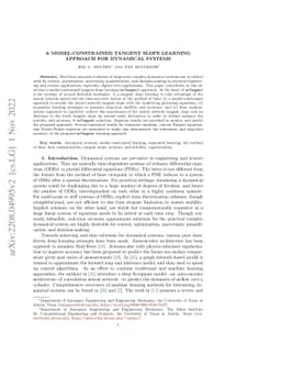 A Model-Constrained Tangent Slope Learning Approach for Dynamical
  Systems
