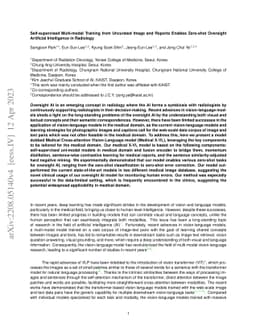 Self-supervised Multi-modal Training from Uncurated Image and Reports
  Enables Zero-shot Oversight Artificial Intelligence in Radiology
