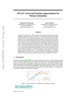 ATLAS: Universal Function Approximator for Memory Retention