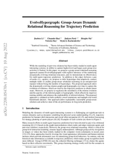 EvolveHypergraph: Group-Aware Dynamic Relational Reasoning for
  Trajectory Prediction