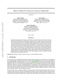 Multi-fidelity wavelet neural operator with application to uncertainty
  quantification