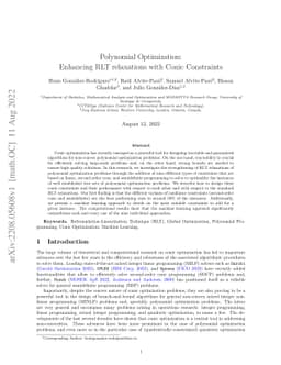 Polynomial Optimization: Enhancing RLT relaxations with Conic
  Constraints