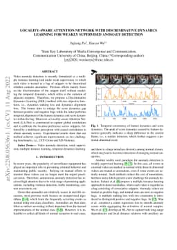 Locality-aware Attention Network with Discriminative Dynamics Learning
  for Weakly Supervised Anomaly Detection