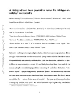 A biology-driven deep generative model for cell-type annotation in
  cytometry