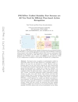 PSUMNet: Unified Modality Part Streams are All You Need for Efficient
  Pose-based Action Recognition