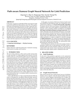 Path-aware Siamese Graph Neural Network for Link Prediction