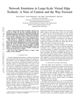 Network Emulation in Large-Scale Virtual Edge Testbeds: A Note of
  Caution and the Way Forward