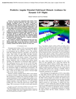 Predictive Angular Potential Field-based Obstacle Avoidance for Dynamic
  UAV Flights