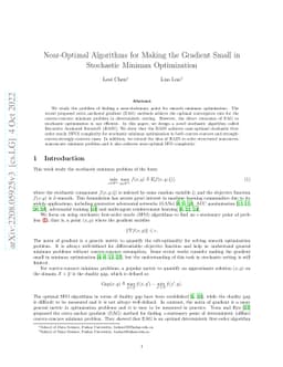 Near-Optimal Algorithms for Making the Gradient Small in Stochastic Minimax Optimization