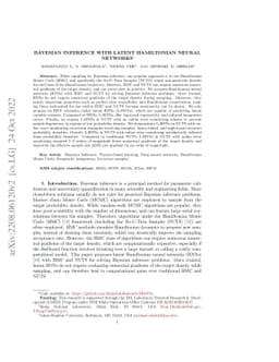 Bayesian Inference with Latent Hamiltonian Neural Networks