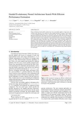 Guided Evolutionary Neural Architecture Search With Efficient
  Performance Estimation