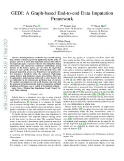 GEDI: A Graph-based End-to-end Data Imputation Framework